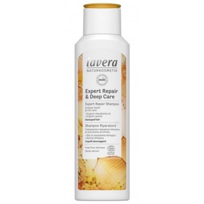 Miniaturka artykułu - LAVERA Szampon do włos&oacute;w zniszczonych, 250 ml