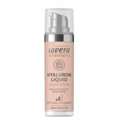 Miniaturka artykułu - LAVERA Nawilżający podkład Kość Słoniowa - 00 Ivory Rose, 30 ml