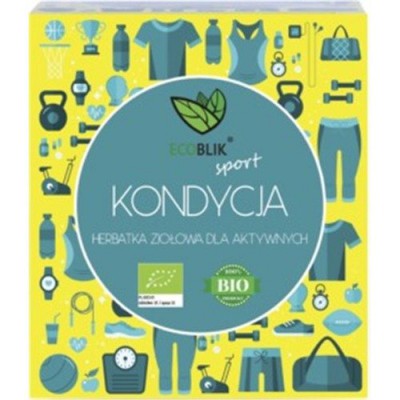 Miniaturka artykułu - EcoBlik Bio Herbata Kondycja sport, 20 saszetek