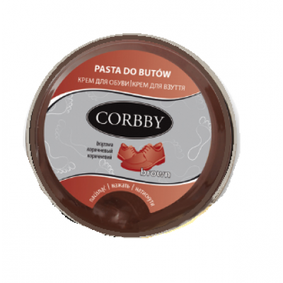 Miniaturka artykułu - CORBBY Pasta do but&oacute;w brązowa, 35g