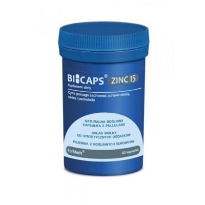 Miniaturka artykułu - BICAPS ZINC Cynk, 60 kapsułek