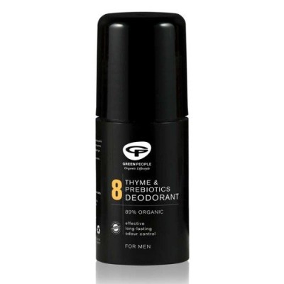 Miniaturka artykułu - Green People STAY COOL Dezodorant chłodzący dla mężczyzn No8, Tymianek i prebiotyki, 75ml