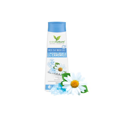 Miniaturka artykułu - COSNATURE Naturalny żel oczyszczający do twarzy i ciała z solanką i rumiankiem 2 w 1 MED, 250ml