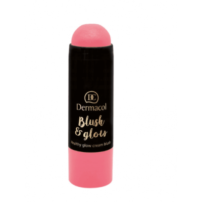 Miniaturka artykułu - DERMACOL Blush&Glow Kremowy r&oacute;ż w sztyfcie 01,  6,5g