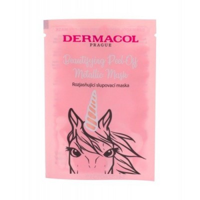 Miniaturka artykułu - DERMACOL Beautifying Peel-Off Metalic Maseczka do twarzy, 15ml