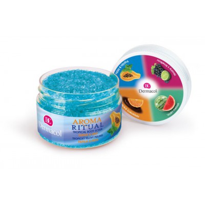 Miniaturka artykułu - DERMACOL Arom Ritual Peeling do ciała Papaya&Mint, 200g