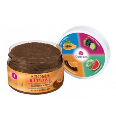 Miniaturka artykułu - DERMACOL Arom Ritual Peeling do ciała Blgian Chocolate, 200g