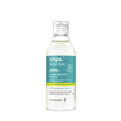 Miniaturka artykułu - TOŁPA Dermo Face Sebio tonik normalizujący matujący, 200ml