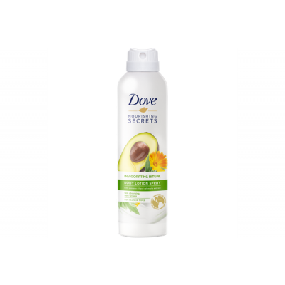 DOVE Invigorating Ritual Balsam do ciała w sprayu z olejkiem awokado i esencją z nagietka, 190ml