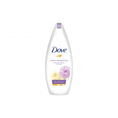 Miniaturka artykułu - DOVE Żel pod prysznic, Słodki Krem i Piwonia, 250ml
