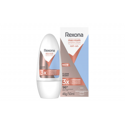 Miniaturka artykułu - REXONA Woman Maximum Protection Clean Scent Antyperspirant w kulce dla kobiet, 50 ml