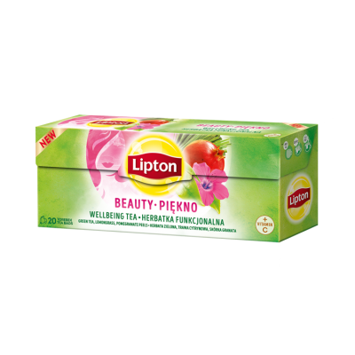 Miniaturka artykułu - LIPTON Piękno, Herbatka funkcjonalna, 32 g (20 torebek) 