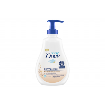 Miniaturka artykułu - DOVE Baby derma care emulsja myjąca, 400ml