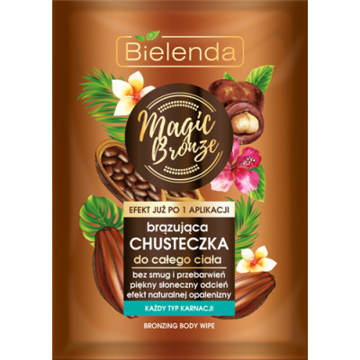 Miniaturka artykułu - BIELENDA Magic Bronze Brązująca chusteczka do całego ciała, 1szt. 
