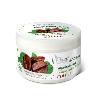 Miniaturka artykułu - AVA ECO Body peeling do ciała, kawa, 250g