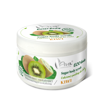 Miniaturka artykułu - AVA ECO Body peeling do ciała, kiwi, 250g