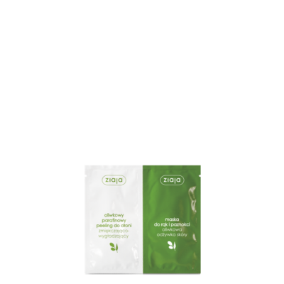Miniaturka artykułu - ZIAJA DUO OLIWKOWY Peeling + Maska do rąk