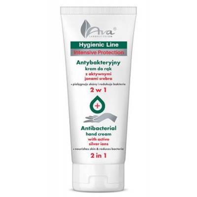 Miniaturka artykułu - AVA Hygienic Line Krem antybakteryjny z aktywnymi jonami srebra, 200ml