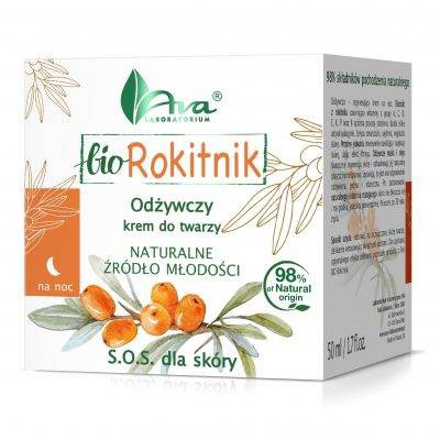 Miniaturka artykułu - AVA Bio Rokitnik &ndash; ODŻYWCZY krem do twarzy, 50ml