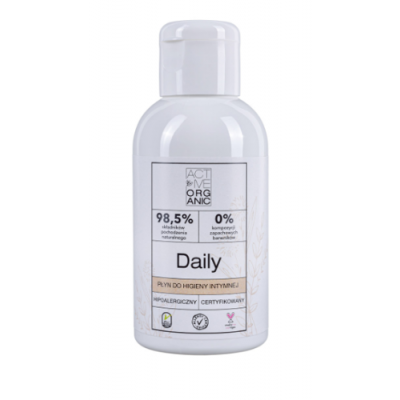 Miniaturka artykułu - ACTIVE ORGANIC Płyn do higieny intymnej DAILY, 100ml