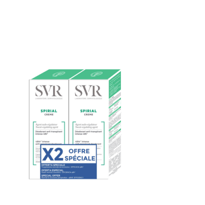 Miniaturka artykułu - SVR SPIRIAL Antyperspirant w kremie, Duopack - 50ml + 50ml