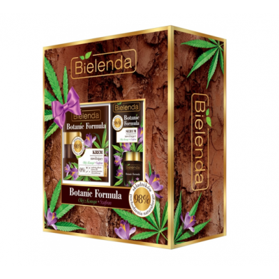 Miniaturka artykułu - BIELENDA BOTANIC FORMULA Olej z konopi + Szafran Zestaw Krem, 50ml + Serum, 15ml