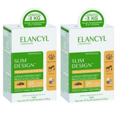 Miniaturka artykułu - ELANCYL Slim Design duopack, 2 x 60 kapsułek