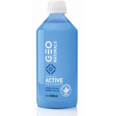 Miniaturka artykułu - GEONATURALS Active Mind & Energy Krzem 100 mg + magnez 150 mg, 500ml