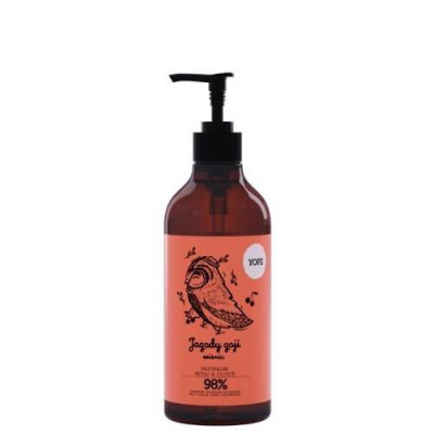 Miniaturka artykułu - YOPE Mydło Jagody goji i wiśnia, 500ml