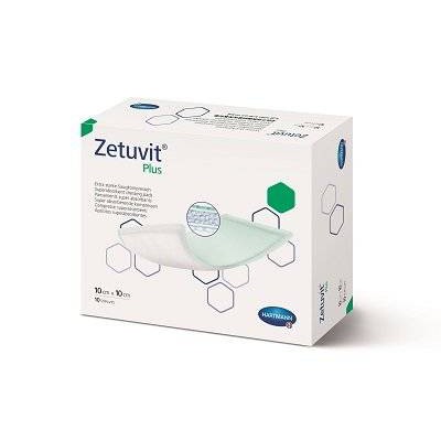 Miniaturka artykułu - ZETUVIT Plus Opatrunek jałowy 10 x 20cm, 1SZT.