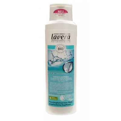Miniaturka artykułu - LAVERA Szampon nawilżający bio-mleczko migdałowe i bio-aloes, 250 ml