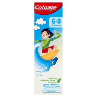 Miniaturka artykułu - COLGATE Przeciwpr&oacute;chnicza pasta z fluorem 6-9 lat, 50 ml