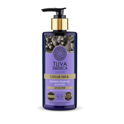 Miniaturka artykułu - TUVA SIBERICA bio &ndash; żel pod prysznic Cedar Milk, 300ml