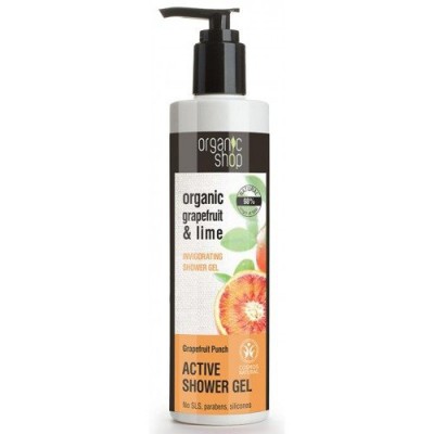 Miniaturka artykułu - ORGANIC SHOP Żel pod prysznic aktywny grejpfrut, 280ml