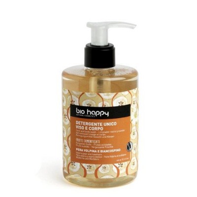 Miniaturka artykułu - BIO HAPPY żel do mycia twarzy i ciała Dzika Gruszka & Gł&oacute;g, 300 ml