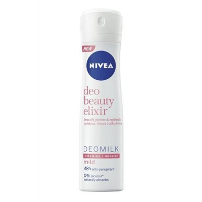 Miniaturka artykułu - NIVEA Antyperspirant BEAUTY ELIXIR MILD Deomilk Mild ,150ml