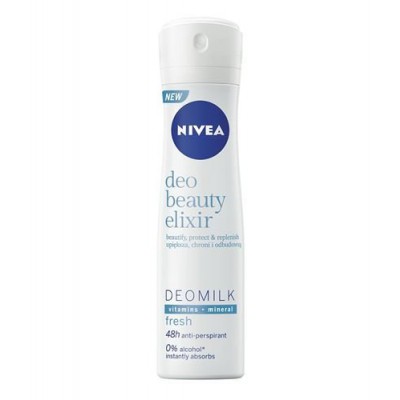 Miniaturka artykułu - NIVEA Antyperspirant BEAUTY ELIXIR Deomilk Fresh, 150ml