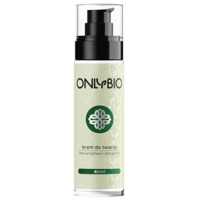 Miniaturka artykułu - OnlyBio Krem do twarzy na dzień cera wrażliwa i alergiczna, 50 ml