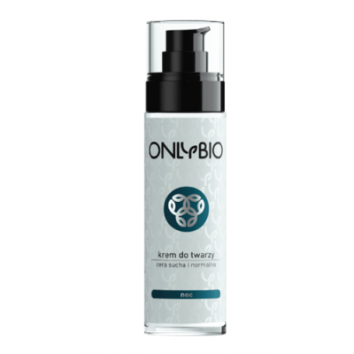 Miniaturka artykułu - OnlyBio Krem do twarzy na noc cera sucha i normalna, 50ml