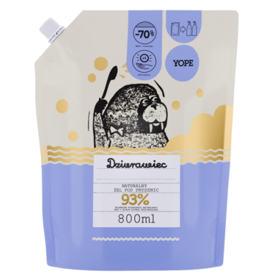 Miniaturka artykułu - YOPE Dziurawiec Żel pod prysznic Dziurawiec, (zapas) 800ml
