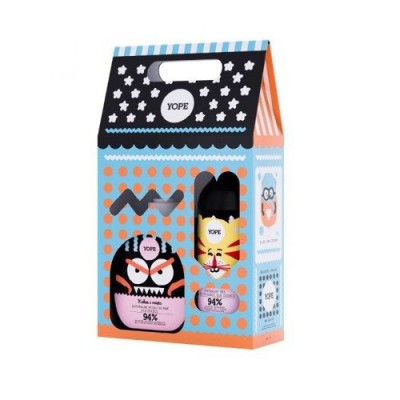 Miniaturka artykułu - YOPE Zestaw Mydło Kokos + Żel Żurawina, 400ml+400ml