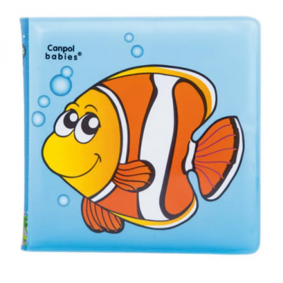 Miniaturka artykułu - CANPOL Miękka książeczka edukacyjna z piszczkiem AQUA 2/083