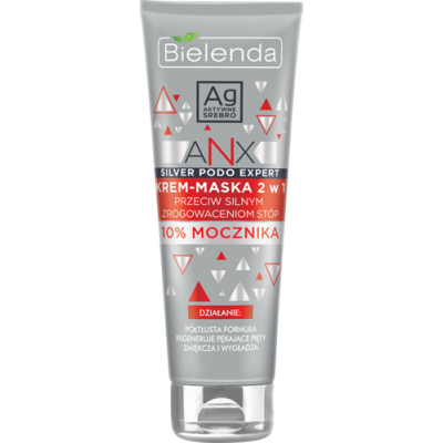 Miniaturka artykułu - BIELENDA ANX PODO EXPERT Krem-maska 2w1 do st&oacute;p, 100ml