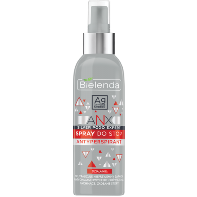Miniaturka artykułu - BIELENDA ANX PODO EXPERT Spray do st&oacute;p antyperspirant, 150ml