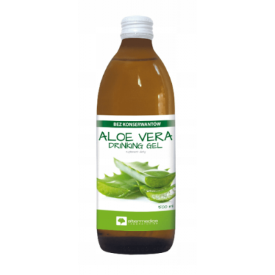 Miniaturka artykułu - Alter Medica Sok Aloe Vera gel aloes z kawałkami miąższu, 500 ml
