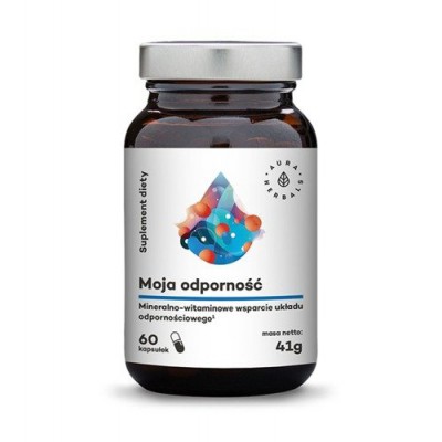Miniaturka artykułu - AURA HERBALS Moja odporność - Minerały i Witaminy, 60 kaps.