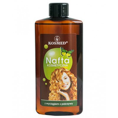 Miniaturka artykułu - KOSMED Nafta kosmetyczna z wyciągiem z pokrzywy, 150ml