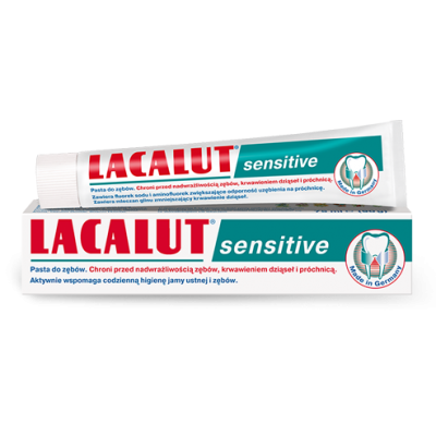 Miniaturka artykułu - LACALUT Sensitive Pasta do zeb&oacute;w, 100ml