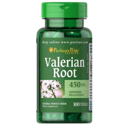 Miniaturka artykułu - Puritan's Pride Valerian Root Walerina 450mg, 100 kaps.