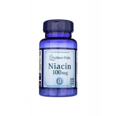 Miniaturka artykułu - Puritan's Pride Niacin 100mg, 100 tabl.